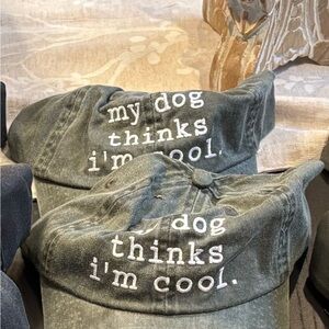 Trendy Embroidered Women's Hat - Black